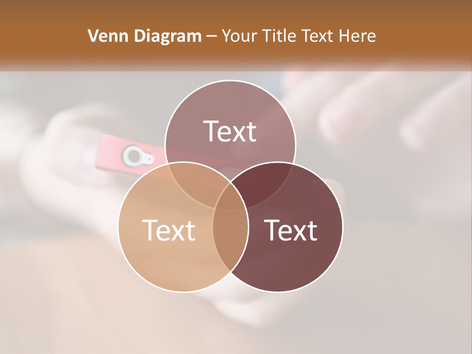 A Person Holding A Cell Phone In Their Hands PowerPoint Template