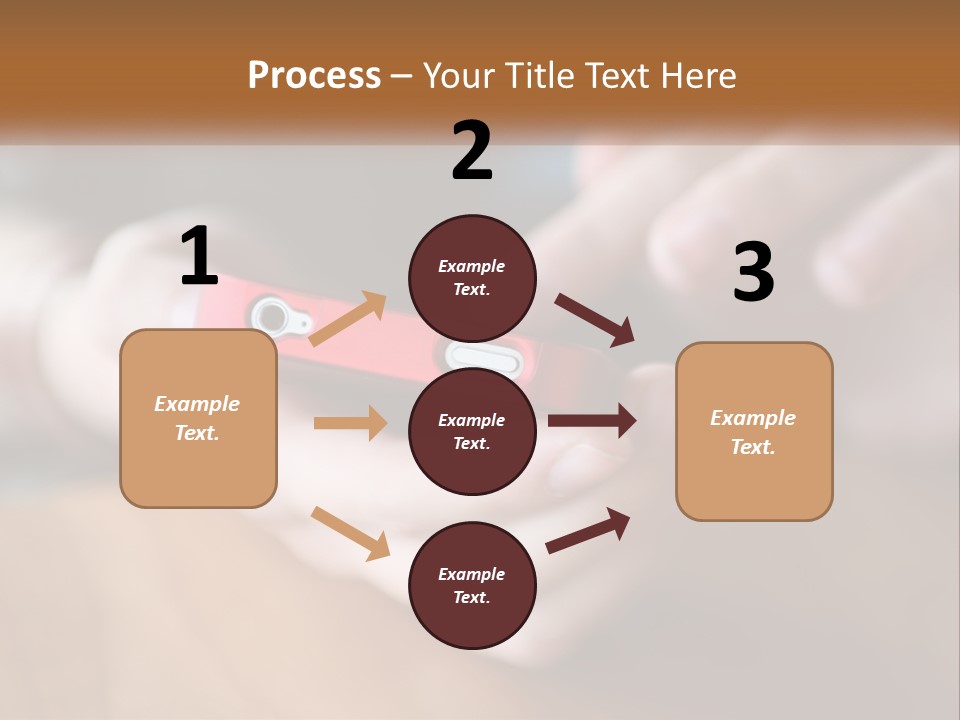 A Person Holding A Cell Phone In Their Hands PowerPoint Template