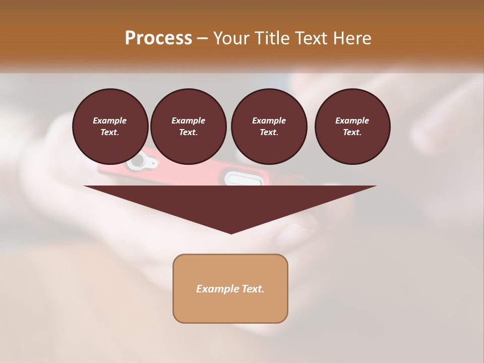A Person Holding A Cell Phone In Their Hands PowerPoint Template