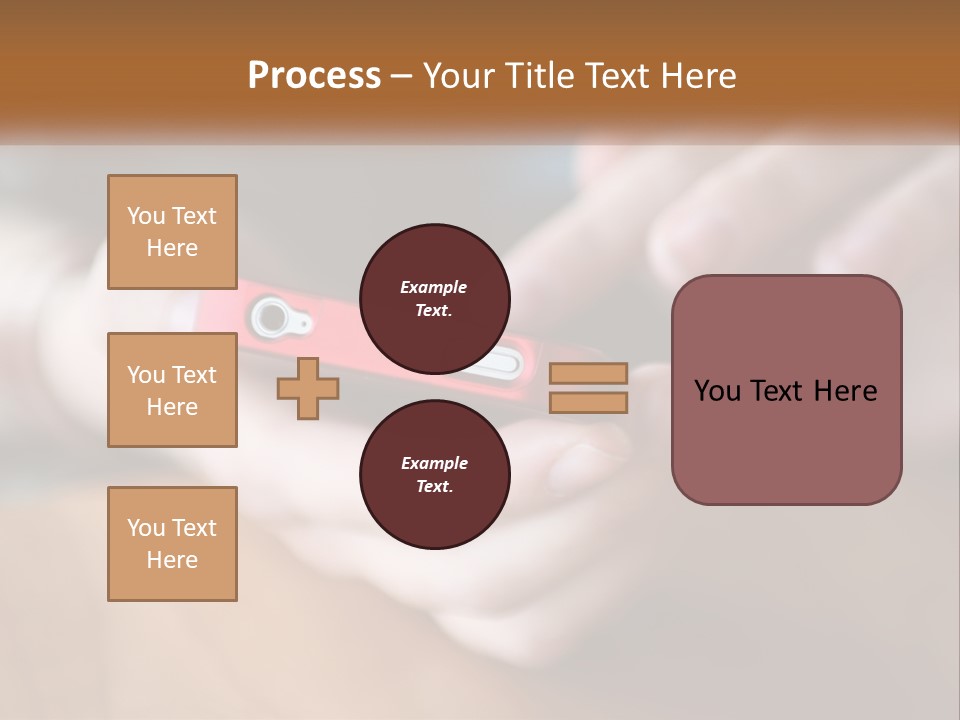 A Person Holding A Cell Phone In Their Hands PowerPoint Template