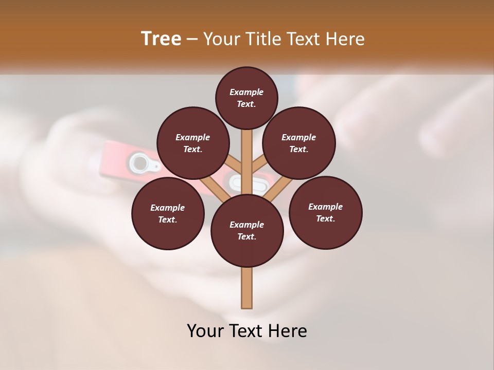 A Person Holding A Cell Phone In Their Hands PowerPoint Template