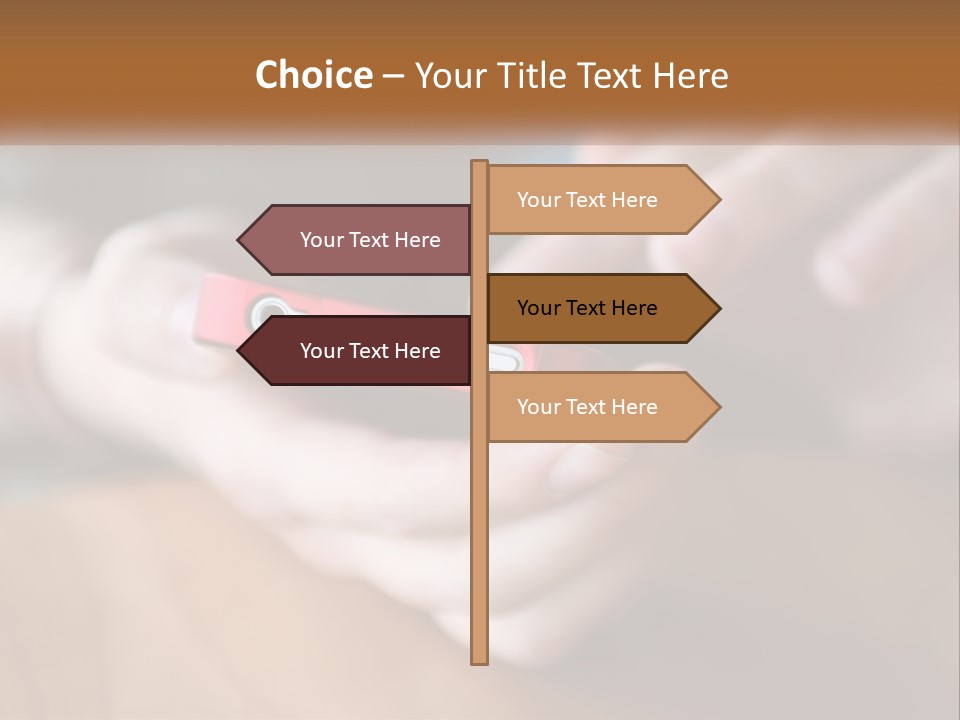 A Person Holding A Cell Phone In Their Hands PowerPoint Template