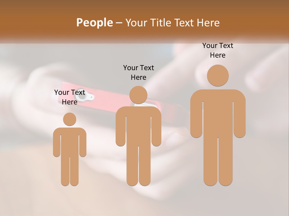 A Person Holding A Cell Phone In Their Hands PowerPoint Template