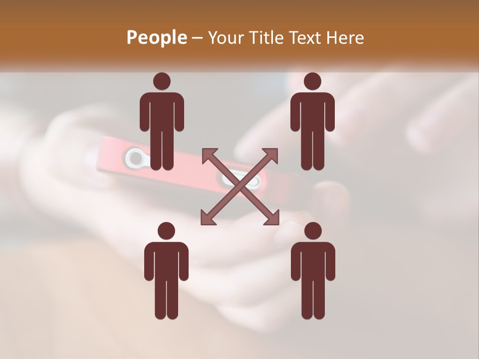 A Person Holding A Cell Phone In Their Hands PowerPoint Template
