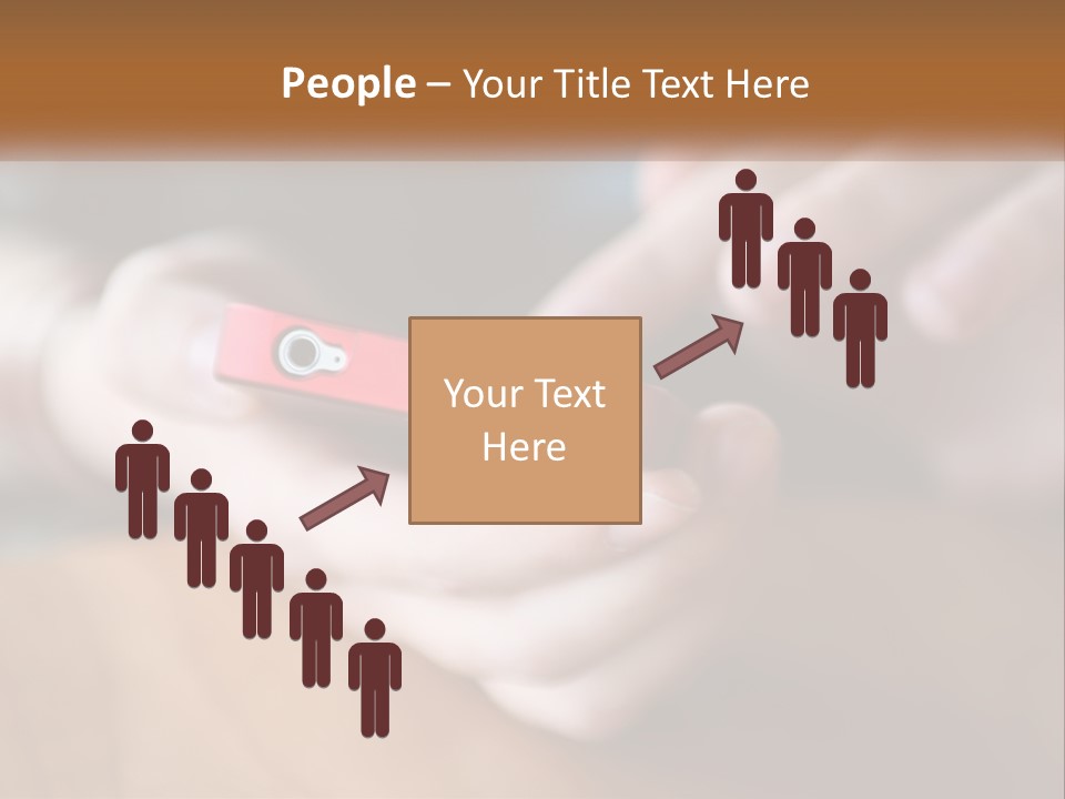 A Person Holding A Cell Phone In Their Hands PowerPoint Template
