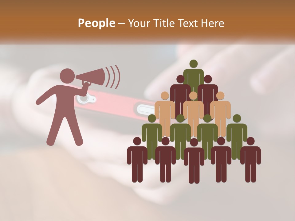A Person Holding A Cell Phone In Their Hands PowerPoint Template