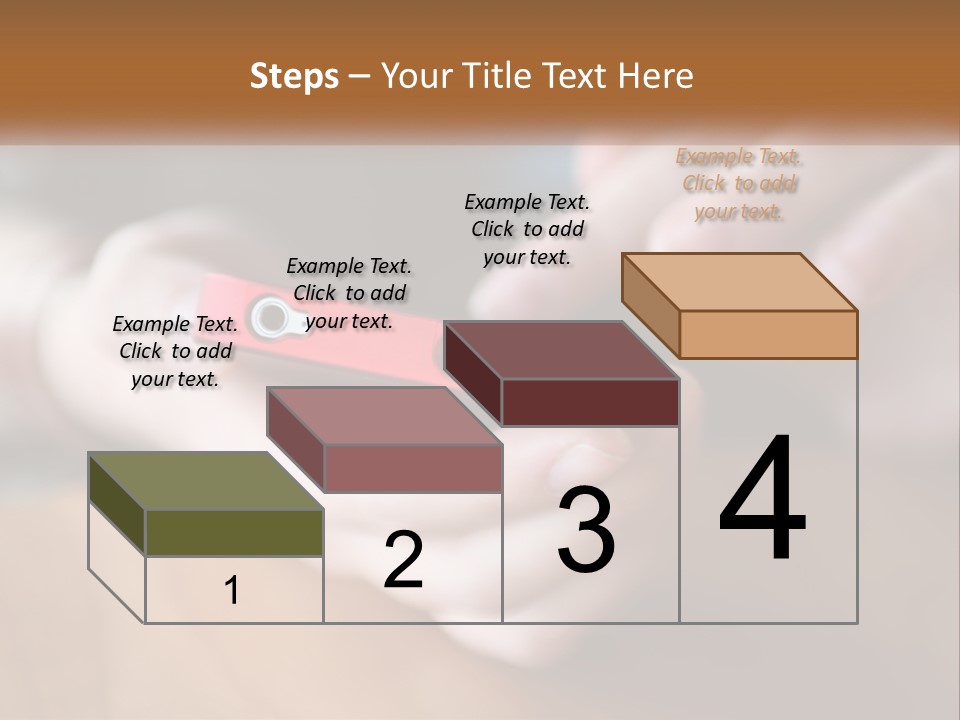 A Person Holding A Cell Phone In Their Hands PowerPoint Template