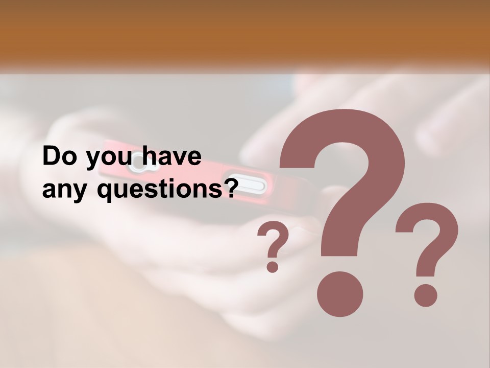 A Person Holding A Cell Phone In Their Hands PowerPoint Template