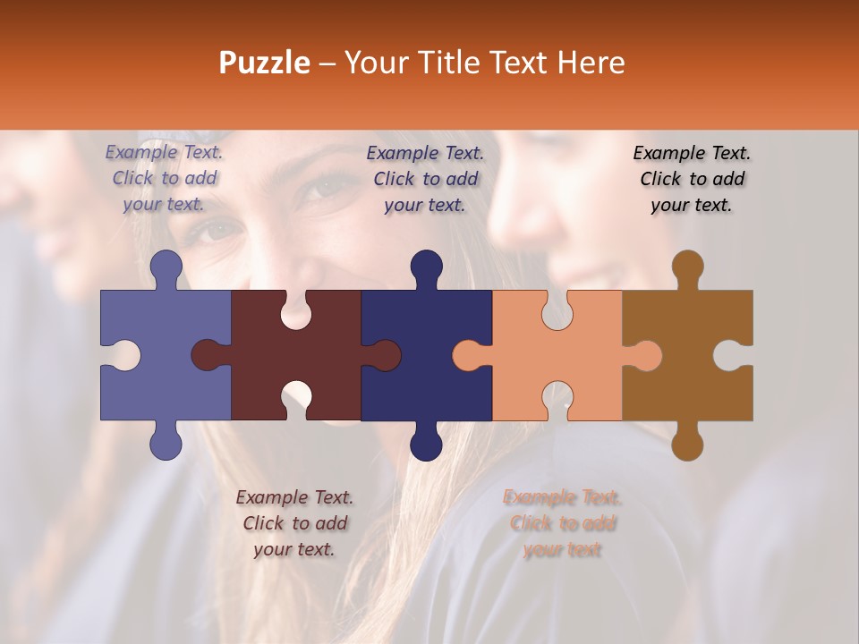 A Group Of Young Women In Graduation Gowns PowerPoint Template