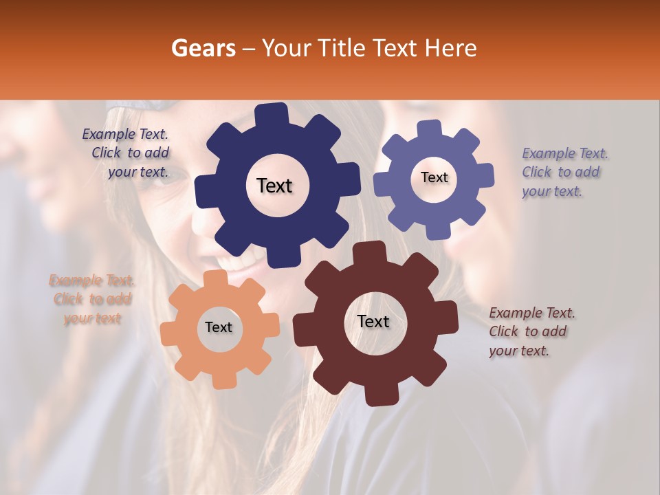 A Group Of Young Women In Graduation Gowns PowerPoint Template