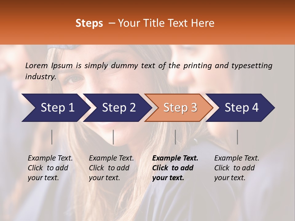 A Group Of Young Women In Graduation Gowns PowerPoint Template