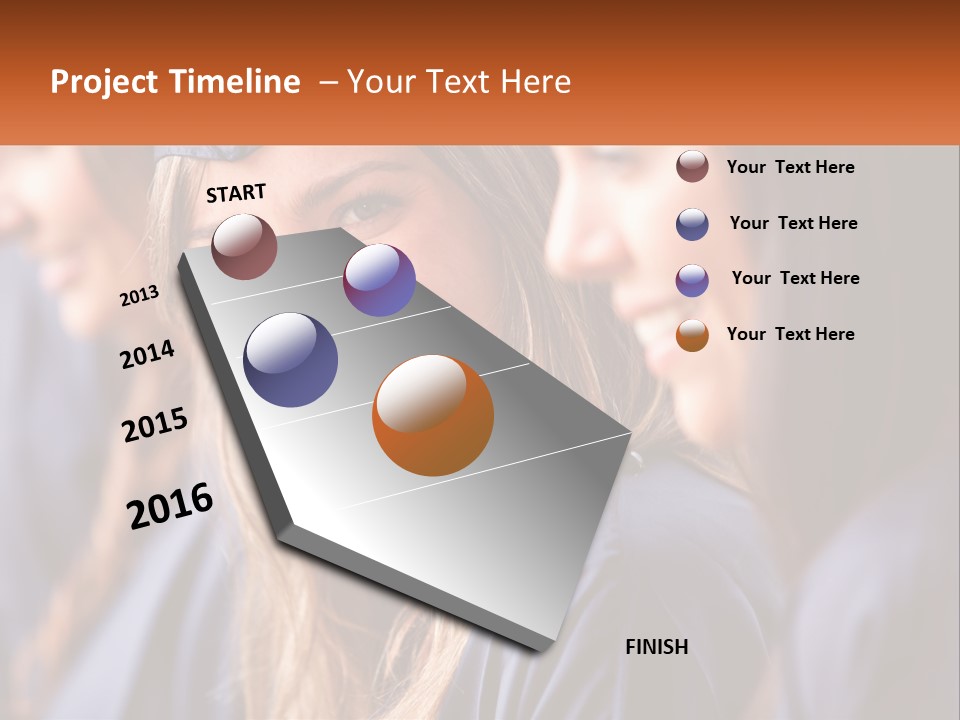 A Group Of Young Women In Graduation Gowns PowerPoint Template