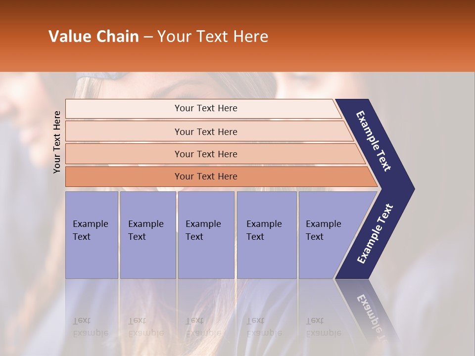 A Group Of Young Women In Graduation Gowns PowerPoint Template