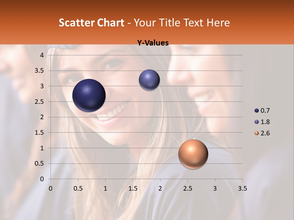 A Group Of Young Women In Graduation Gowns PowerPoint Template