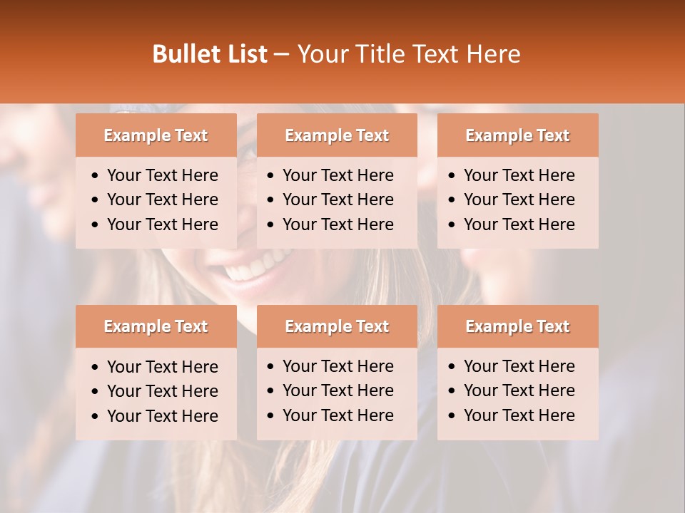 A Group Of Young Women In Graduation Gowns PowerPoint Template