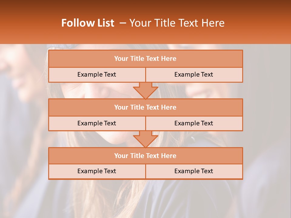 A Group Of Young Women In Graduation Gowns PowerPoint Template