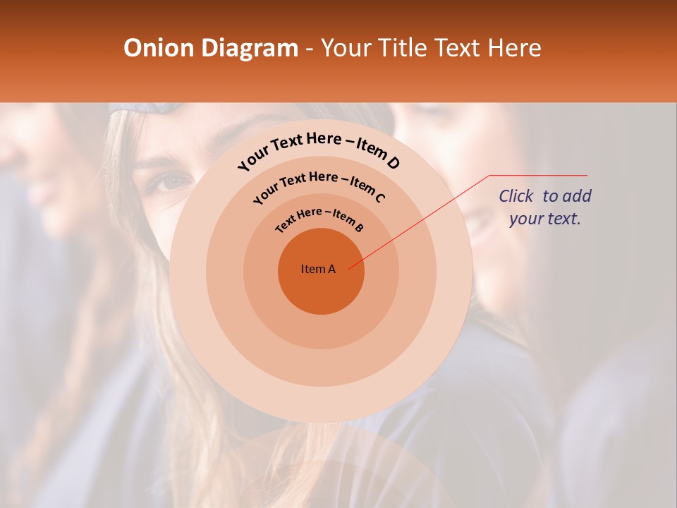 A Group Of Young Women In Graduation Gowns PowerPoint Template