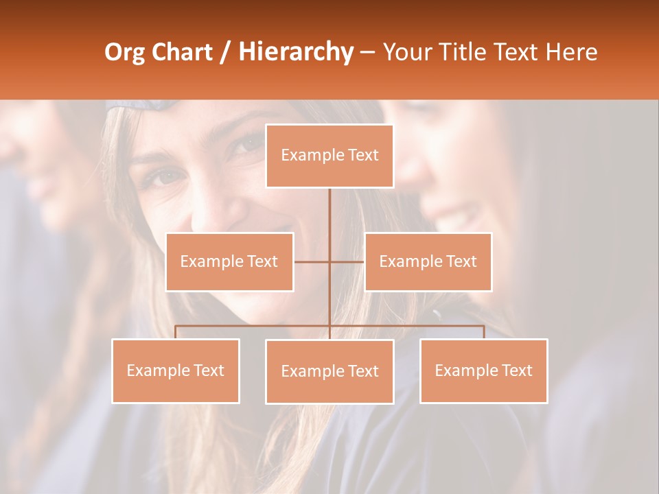 A Group Of Young Women In Graduation Gowns PowerPoint Template