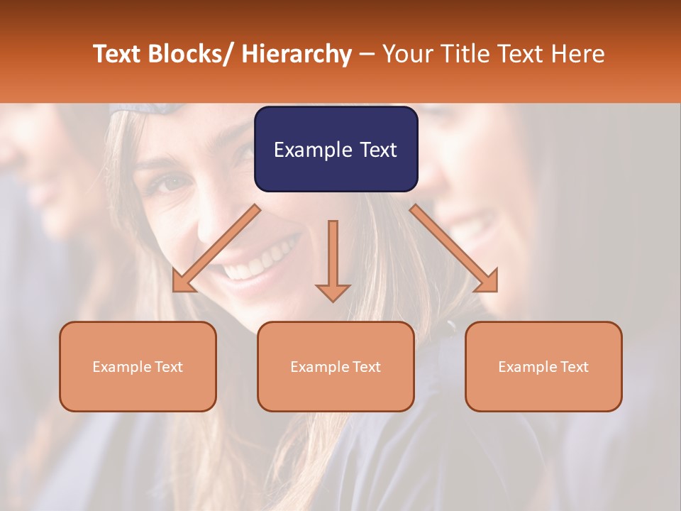 A Group Of Young Women In Graduation Gowns PowerPoint Template