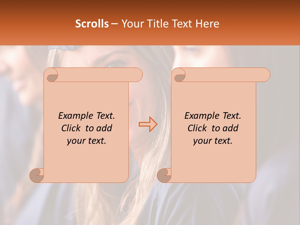 A Group Of Young Women In Graduation Gowns PowerPoint Template