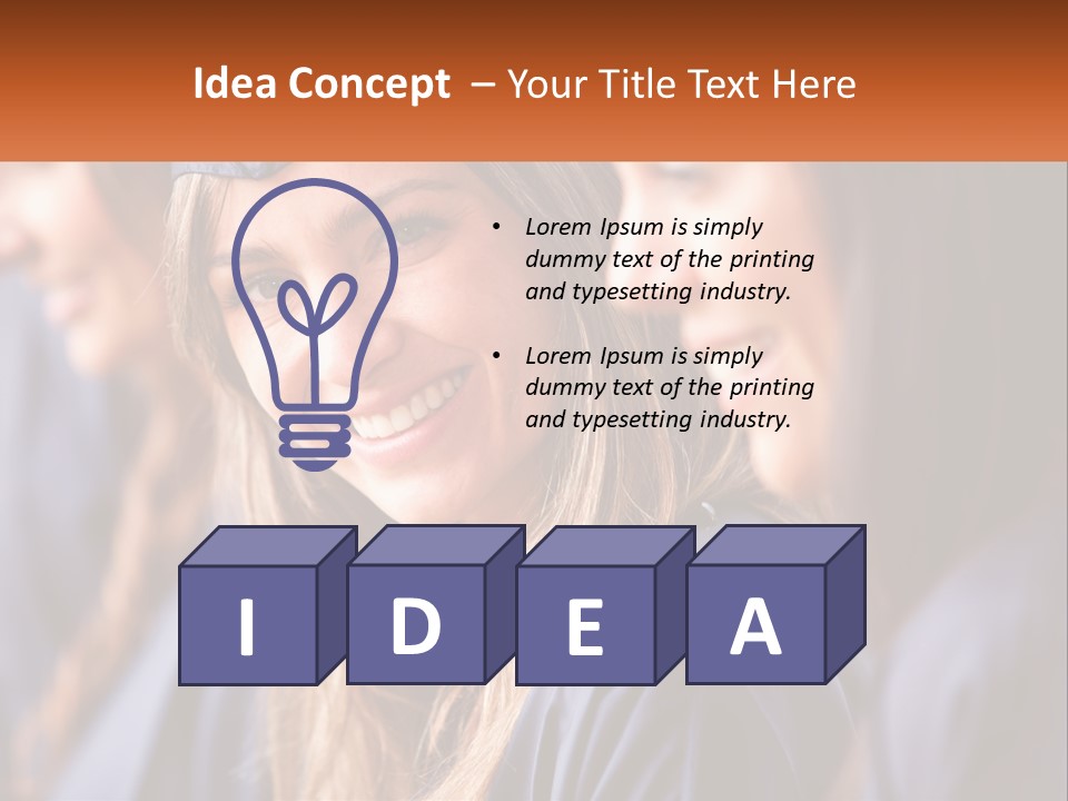 A Group Of Young Women In Graduation Gowns PowerPoint Template