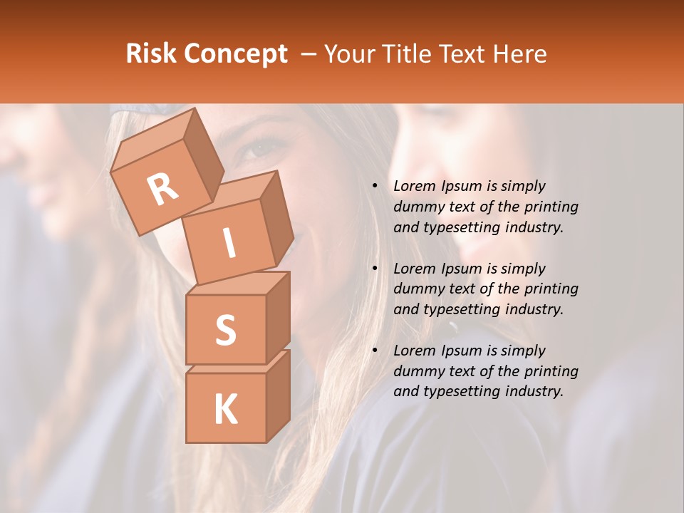 A Group Of Young Women In Graduation Gowns PowerPoint Template