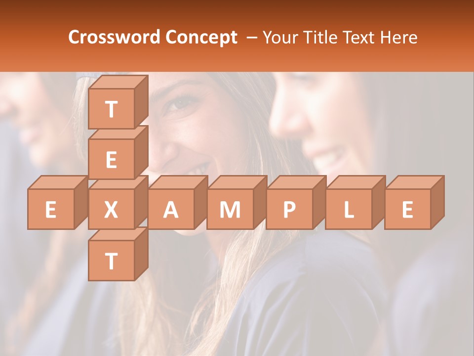 A Group Of Young Women In Graduation Gowns PowerPoint Template