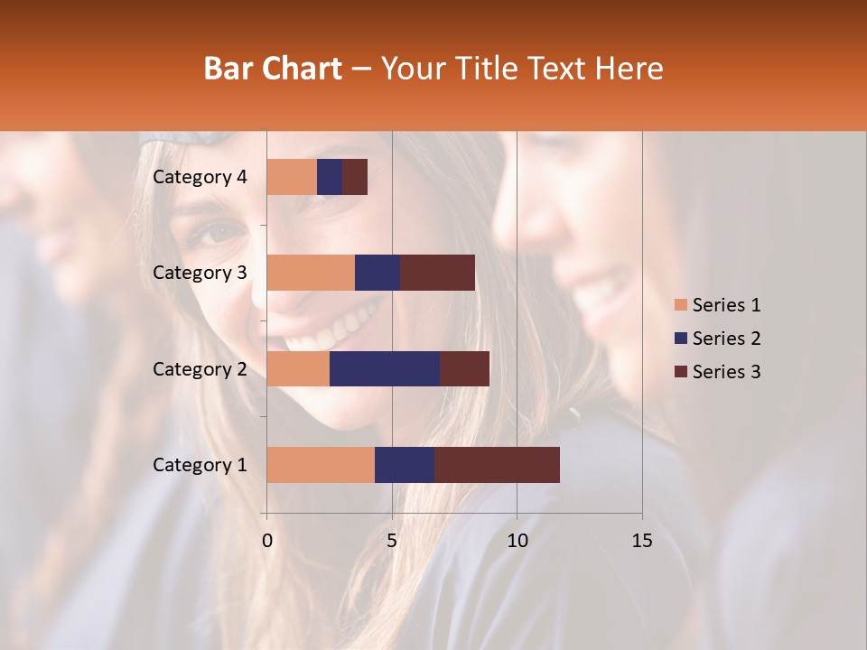 A Group Of Young Women In Graduation Gowns PowerPoint Template