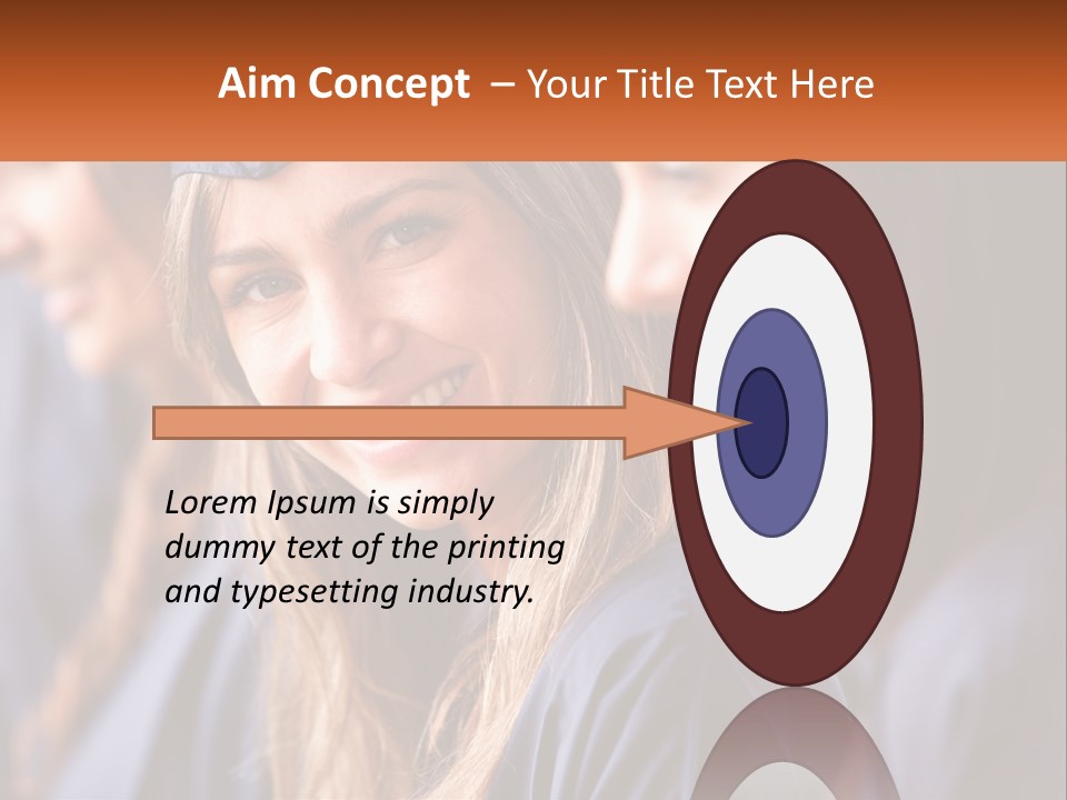 A Group Of Young Women In Graduation Gowns PowerPoint Template