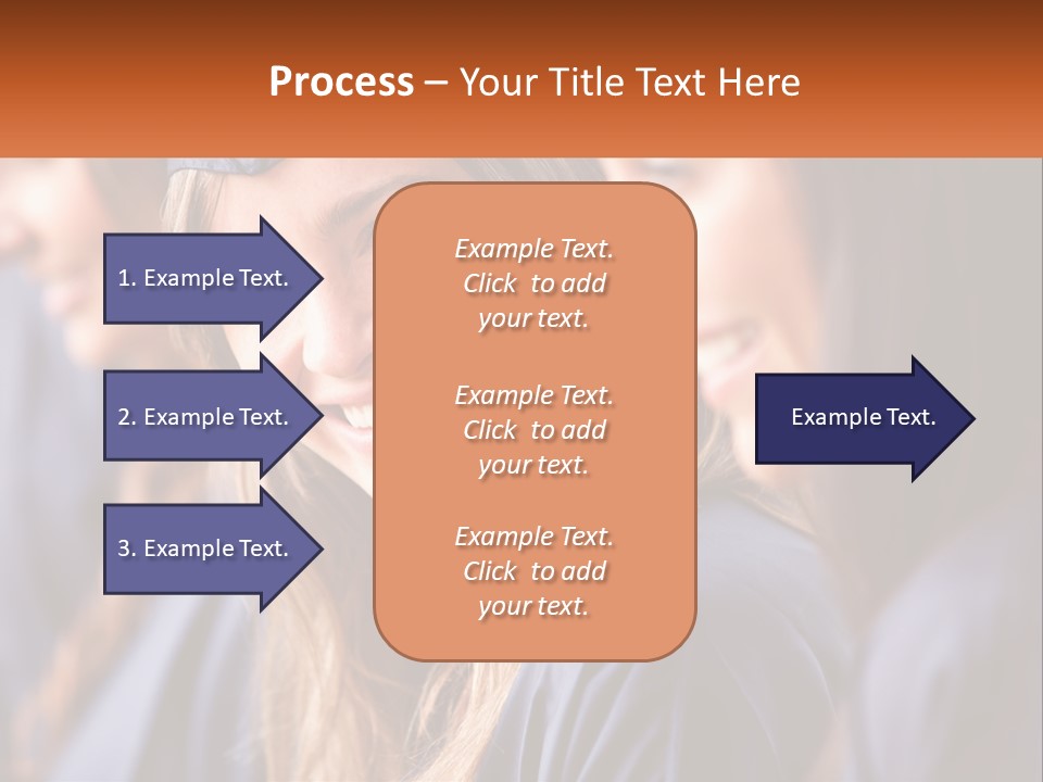 A Group Of Young Women In Graduation Gowns PowerPoint Template