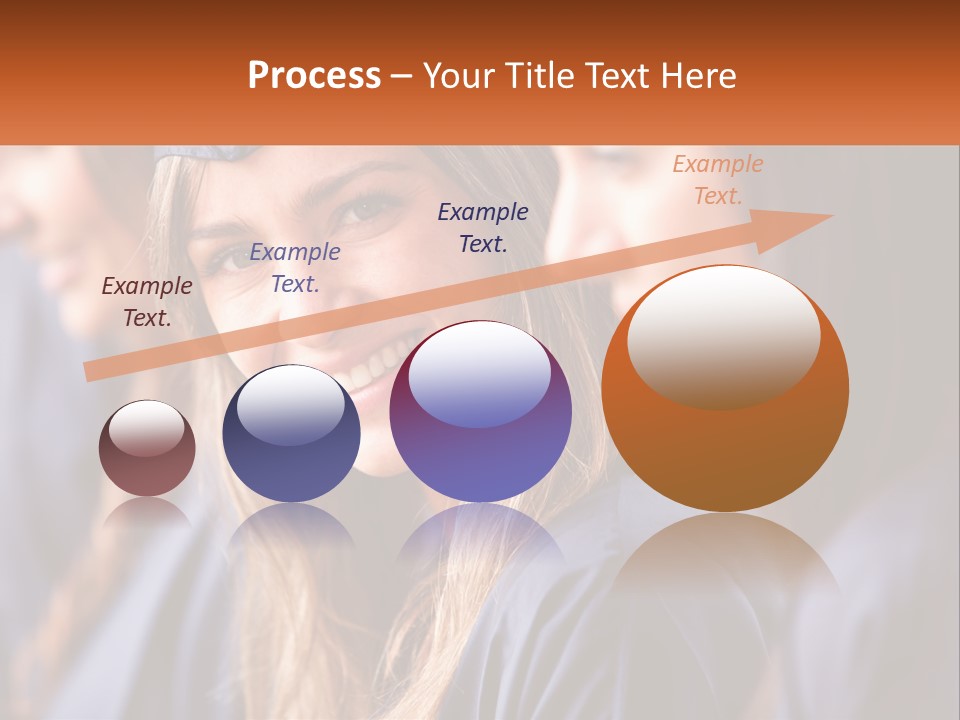 A Group Of Young Women In Graduation Gowns PowerPoint Template