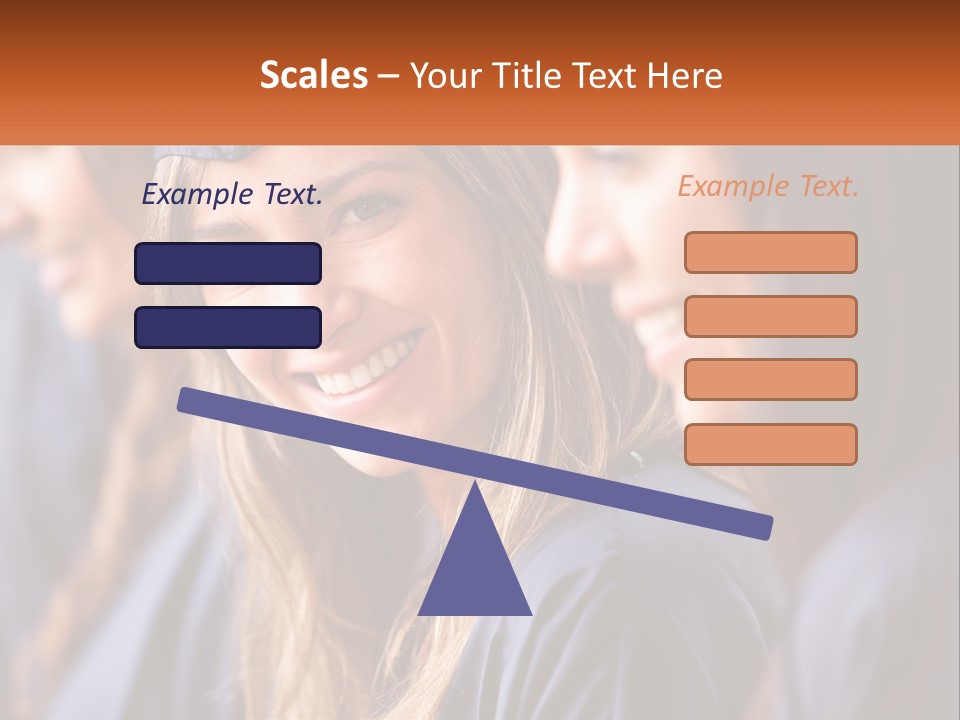 A Group Of Young Women In Graduation Gowns PowerPoint Template