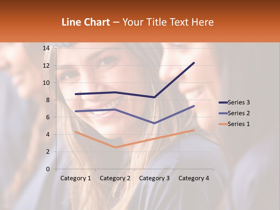 A Group Of Young Women In Graduation Gowns PowerPoint Template