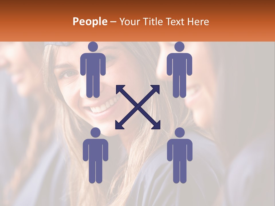 A Group Of Young Women In Graduation Gowns PowerPoint Template