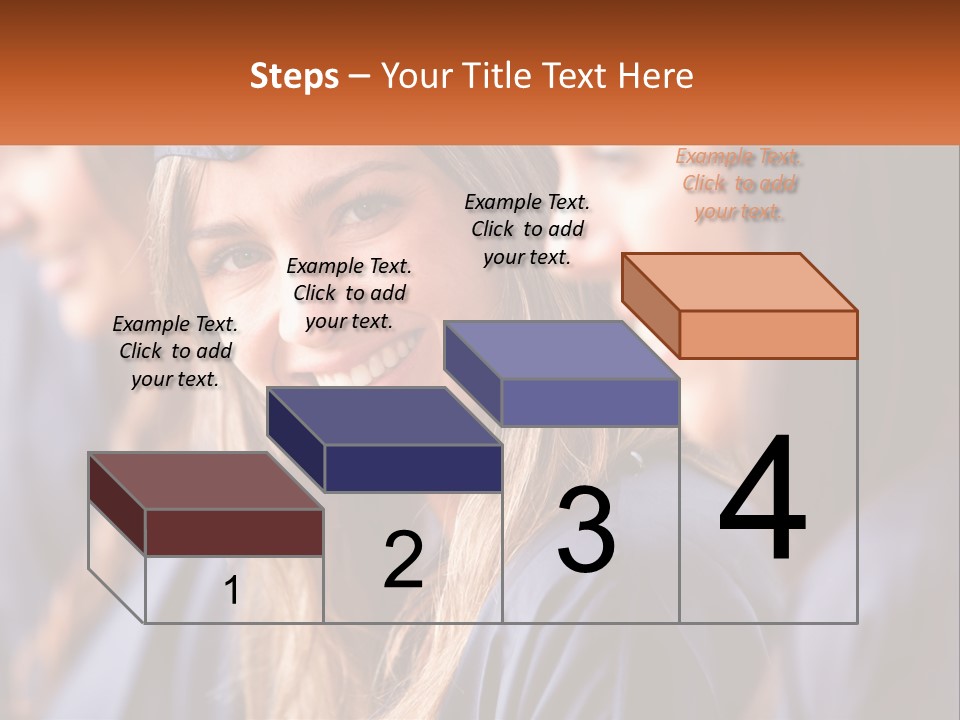 A Group Of Young Women In Graduation Gowns PowerPoint Template