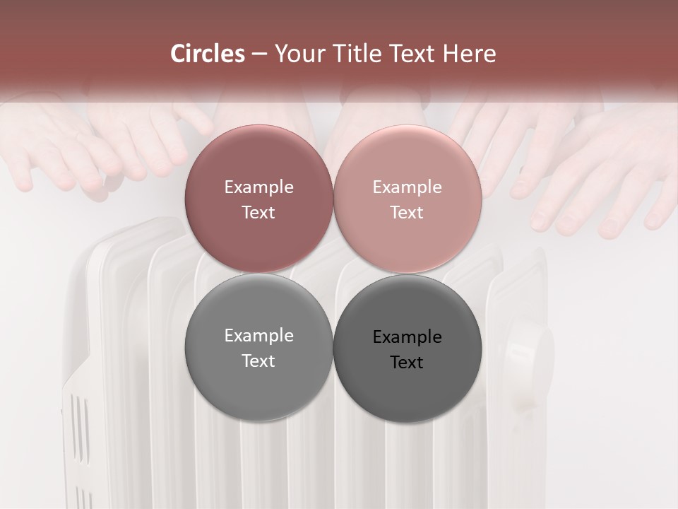 A Group Of People With Their Hands On A Radiator PowerPoint Template