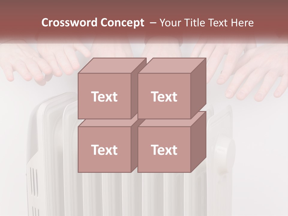 A Group Of People With Their Hands On A Radiator PowerPoint Template