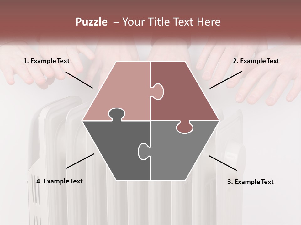 A Group Of People With Their Hands On A Radiator PowerPoint Template