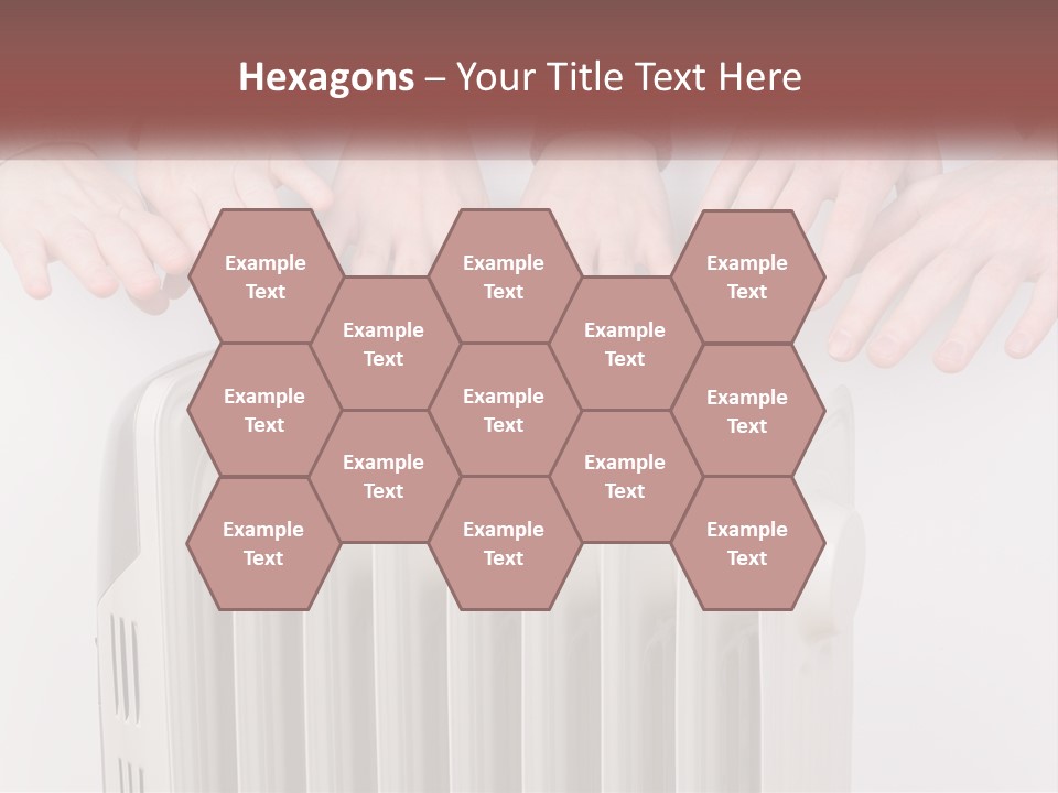 A Group Of People With Their Hands On A Radiator PowerPoint Template