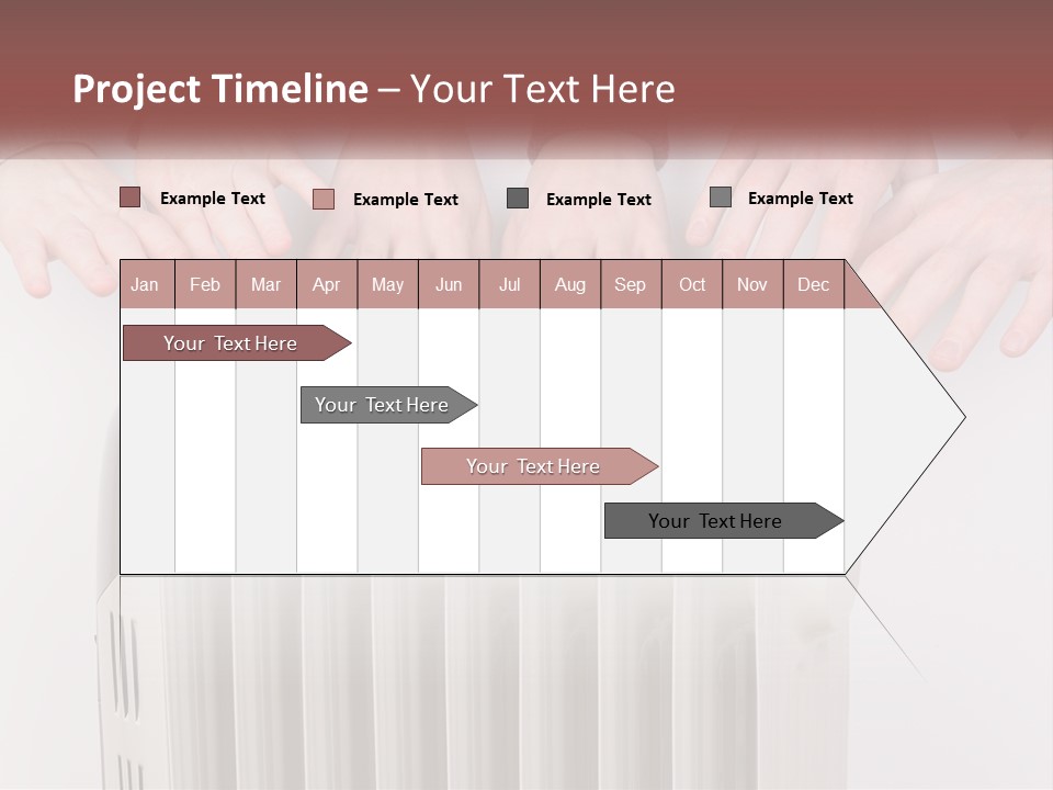 A Group Of People With Their Hands On A Radiator PowerPoint Template