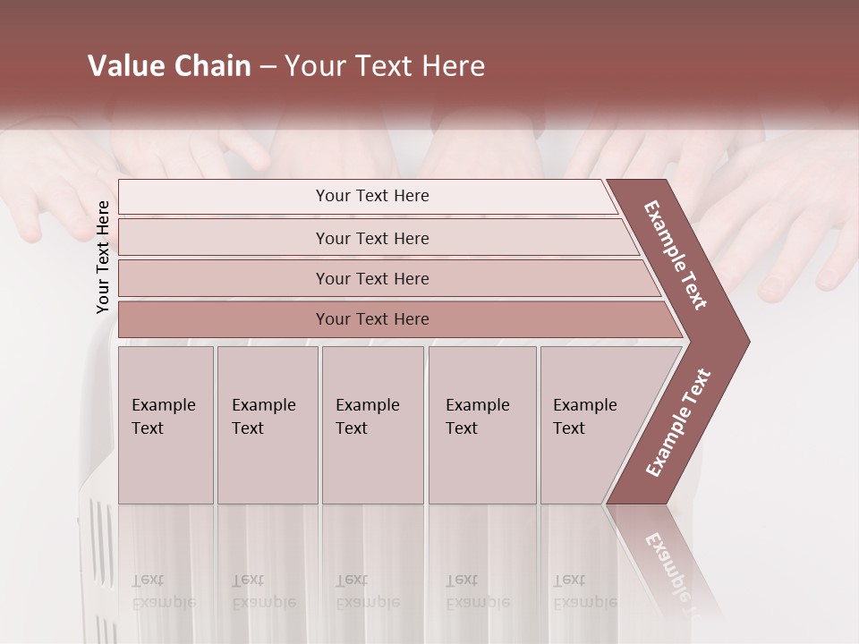 A Group Of People With Their Hands On A Radiator PowerPoint Template