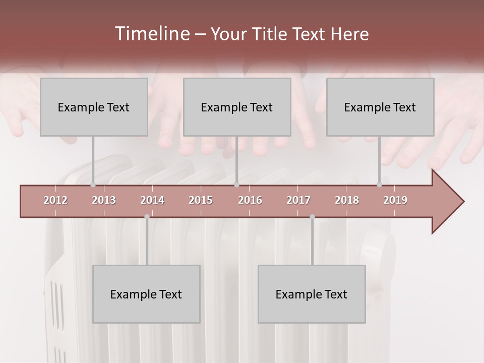 A Group Of People With Their Hands On A Radiator PowerPoint Template
