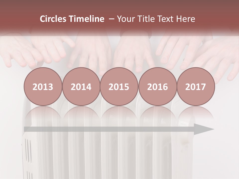 A Group Of People With Their Hands On A Radiator PowerPoint Template