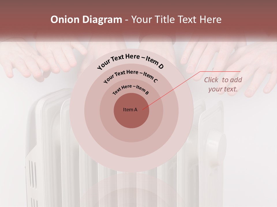 A Group Of People With Their Hands On A Radiator PowerPoint Template