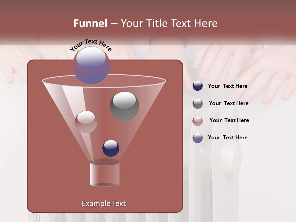 A Group Of People With Their Hands On A Radiator PowerPoint Template