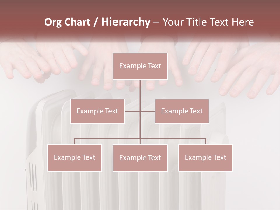 A Group Of People With Their Hands On A Radiator PowerPoint Template
