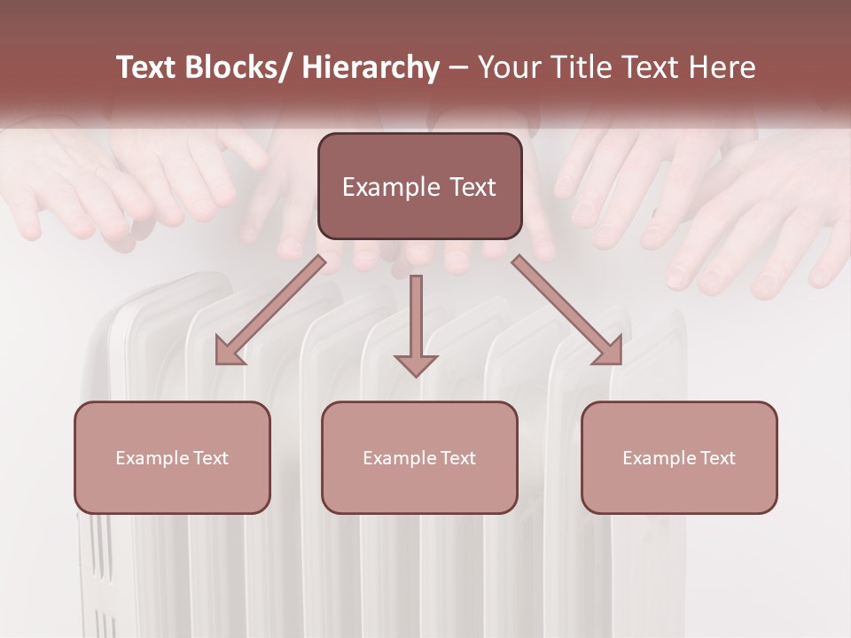 A Group Of People With Their Hands On A Radiator PowerPoint Template