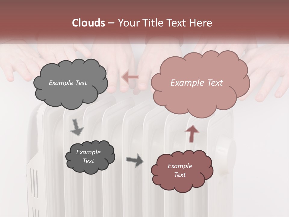 A Group Of People With Their Hands On A Radiator PowerPoint Template