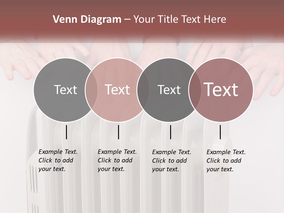 A Group Of People With Their Hands On A Radiator PowerPoint Template