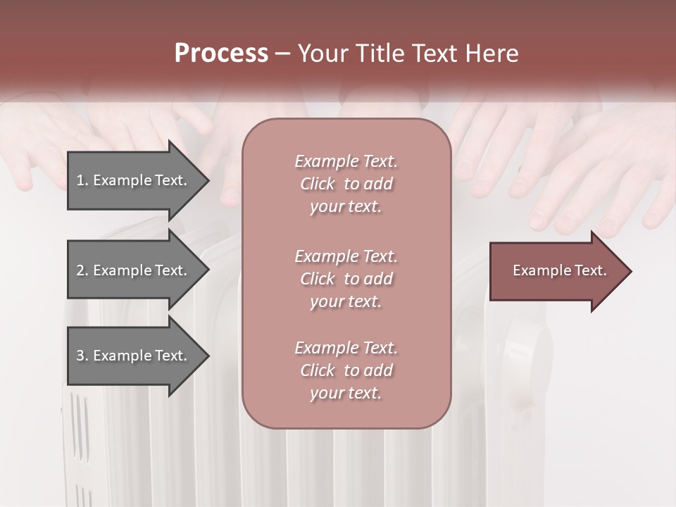 A Group Of People With Their Hands On A Radiator PowerPoint Template